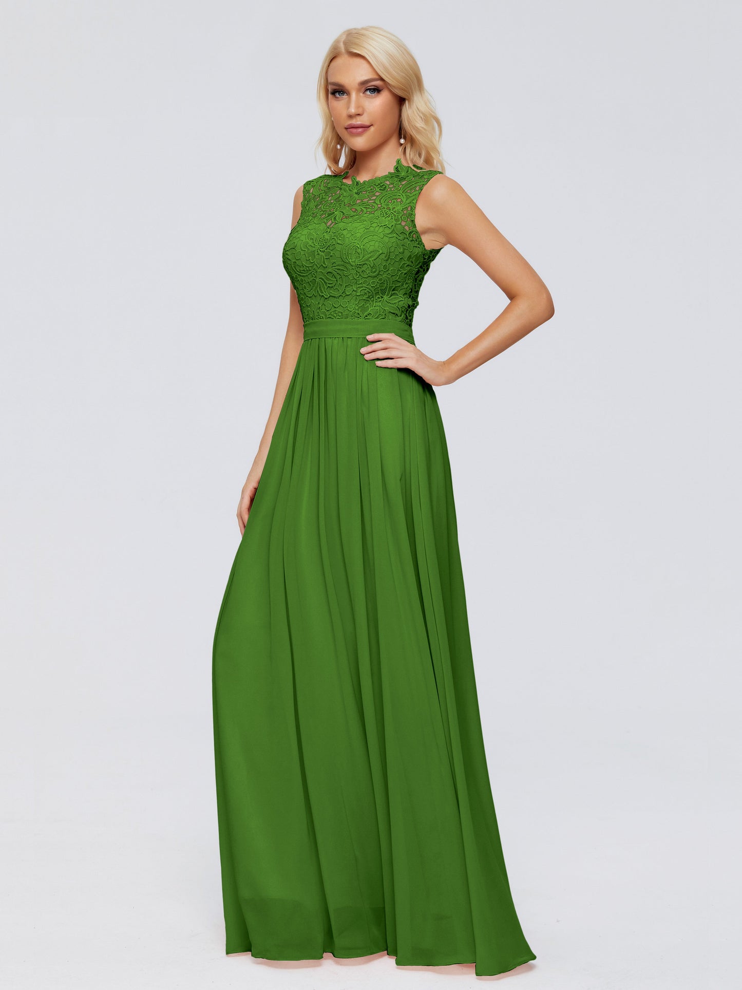 Melody A-Line Bateau Chiffon Bridesmaid Dresses