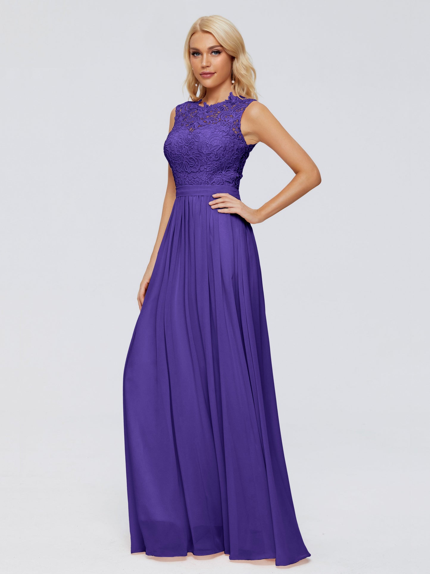 Melody A-Line Bateau Chiffon Bridesmaid Dresses