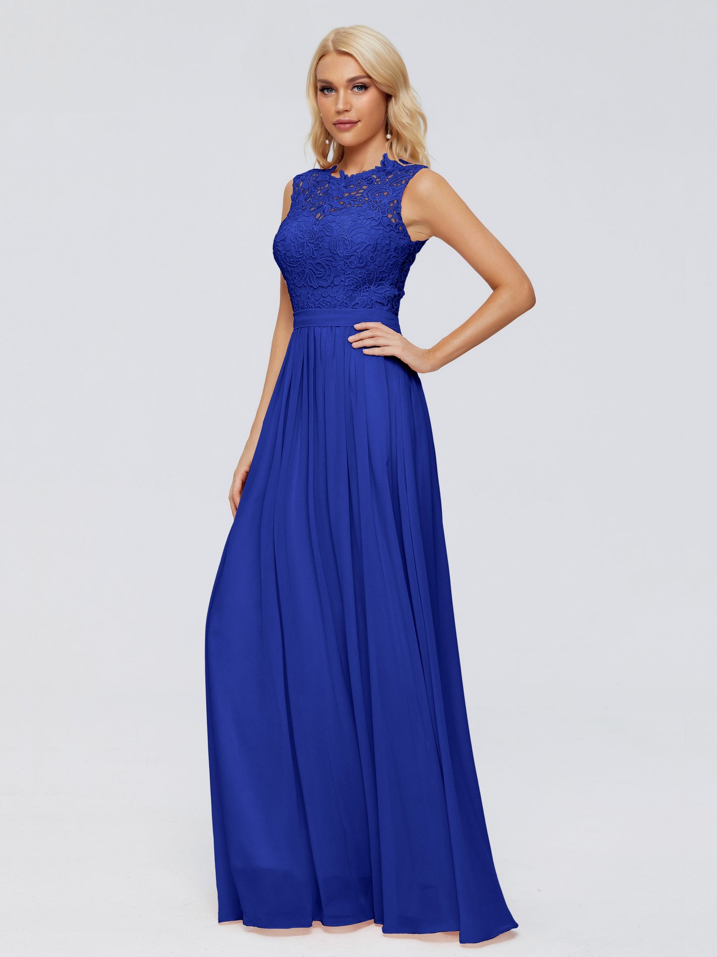 Melody A-Line Bateau Chiffon Bridesmaid Dresses