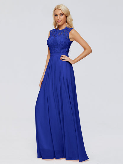 Melody A-Line Bateau Chiffon Bridesmaid Dresses