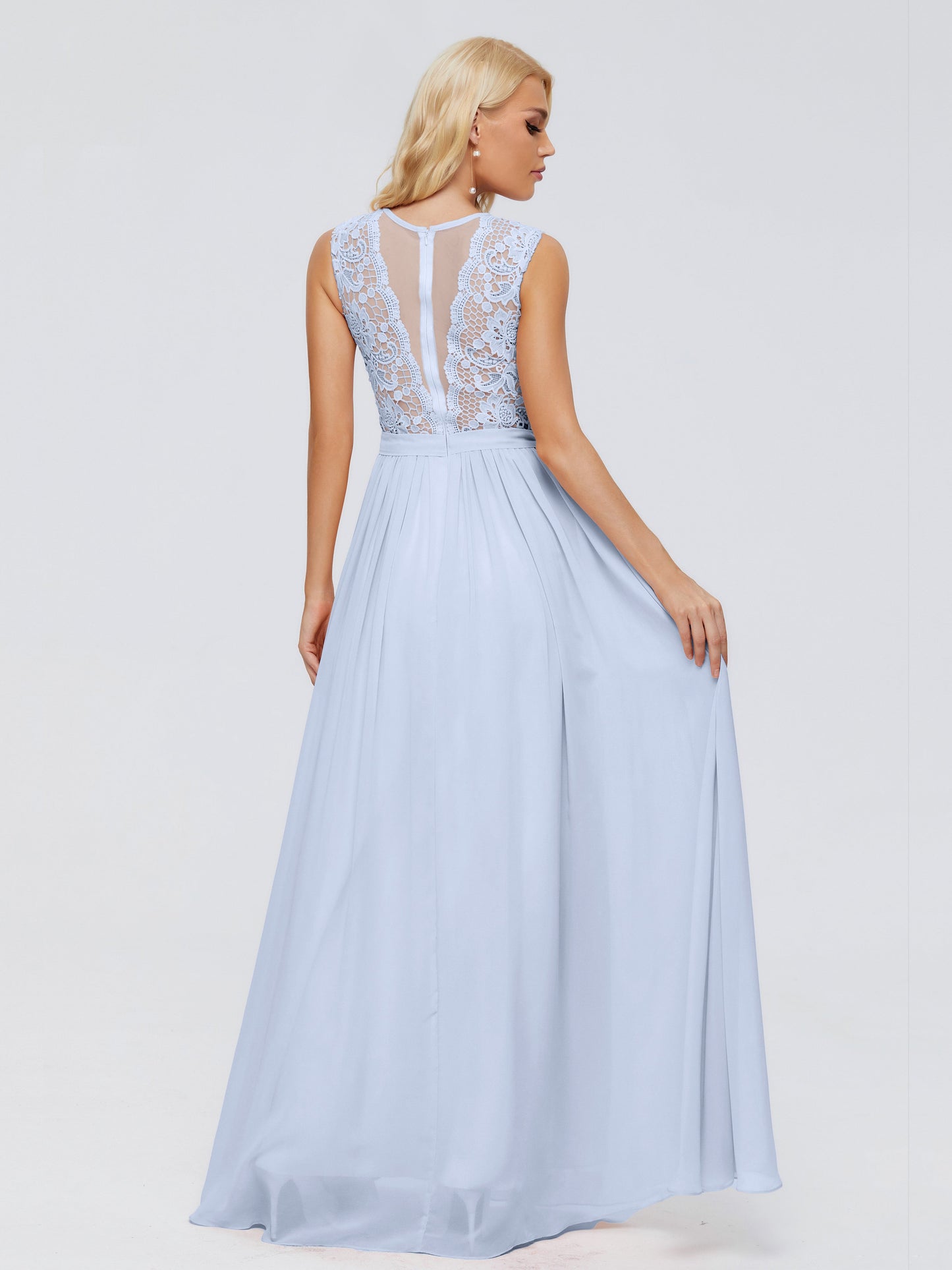 Melody A-Line Bateau Chiffon Bridesmaid Dresses