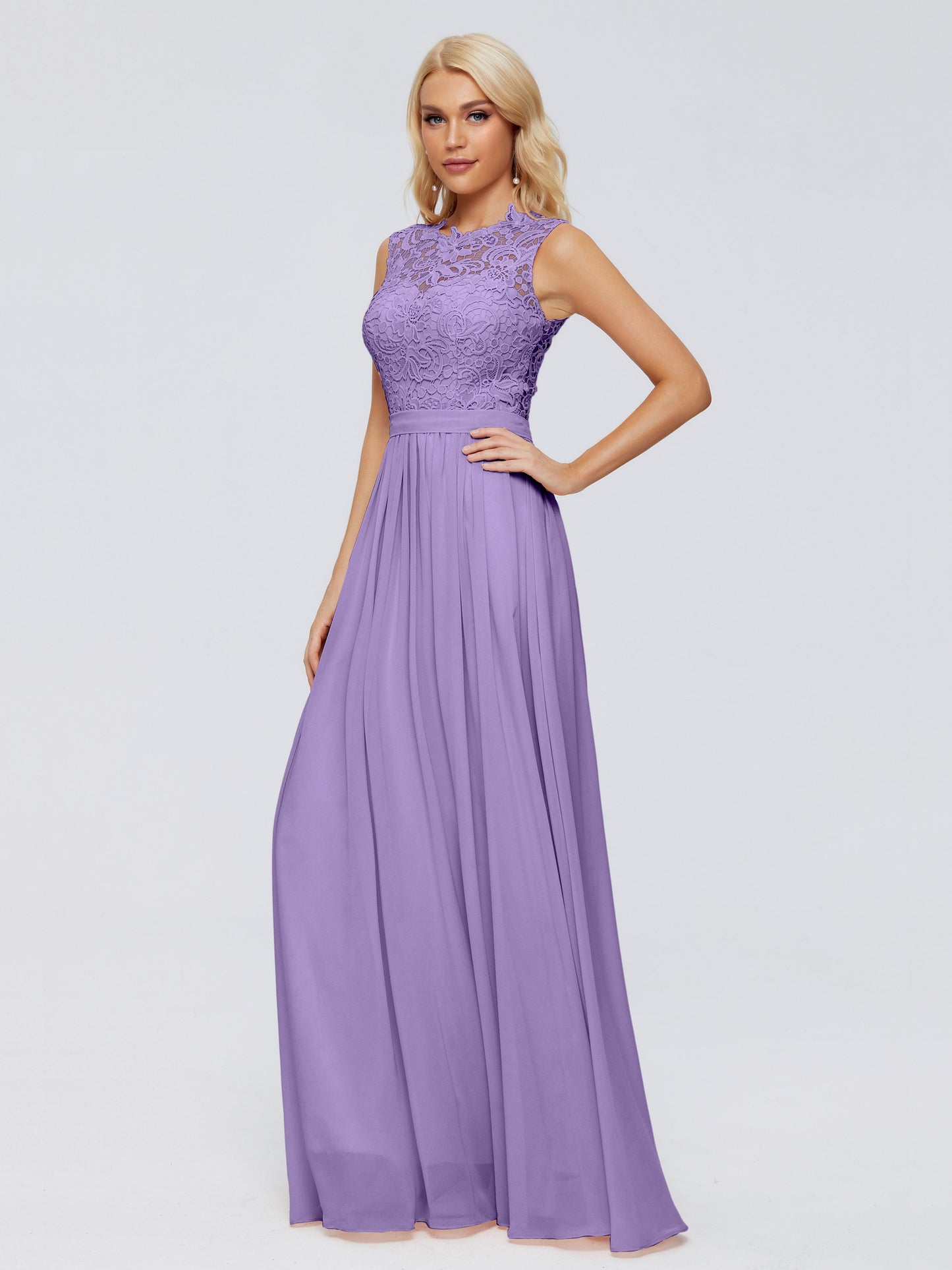 Melody A-Line Bateau Chiffon Bridesmaid Dresses