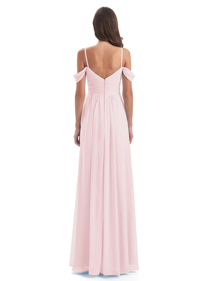 Olivia Off The Shoulder Spaghetti Straps Chiffon Bridesmaid Dresses