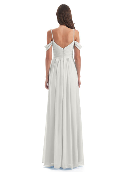 Olivia Off The Shoulder Spaghetti Straps Chiffon Bridesmaid Dresses