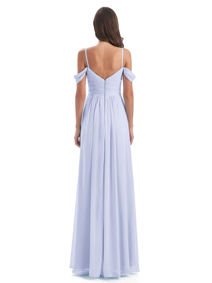 Olivia Off The Shoulder Spaghetti Straps Chiffon Bridesmaid Dresses