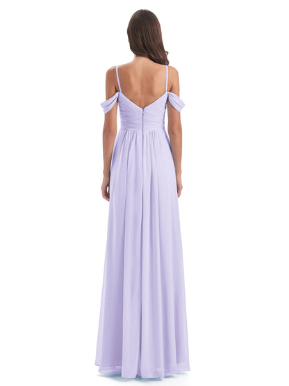 Olivia Off The Shoulder Spaghetti Straps Chiffon Bridesmaid Dresses