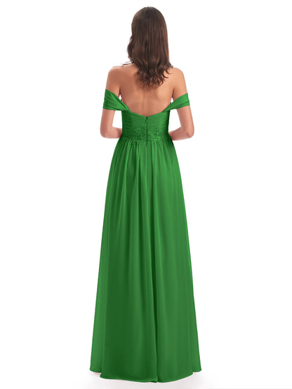Sonia Off The Shoulder Bridesmaid Dresses With Appliques