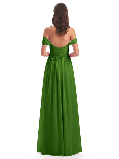 Sonia Off The Shoulder Bridesmaid Dresses With Appliques