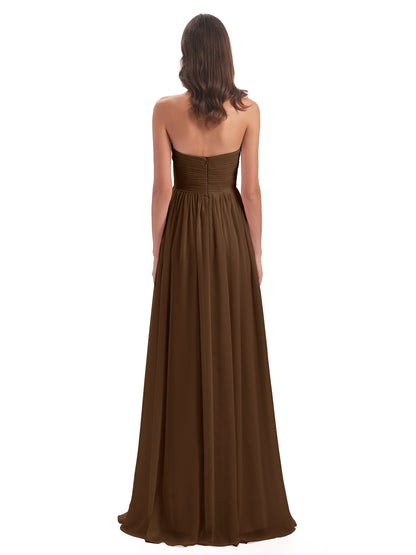 Sunny Floor Length Sweetheart Chiffon Bridesmaid Dresses