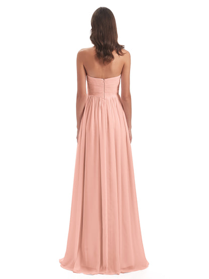 Sunny Floor Length Sweetheart Chiffon Bridesmaid Dresses