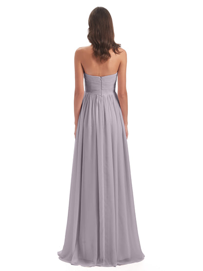 Sunny Floor Length Sweetheart Chiffon Bridesmaid Dresses