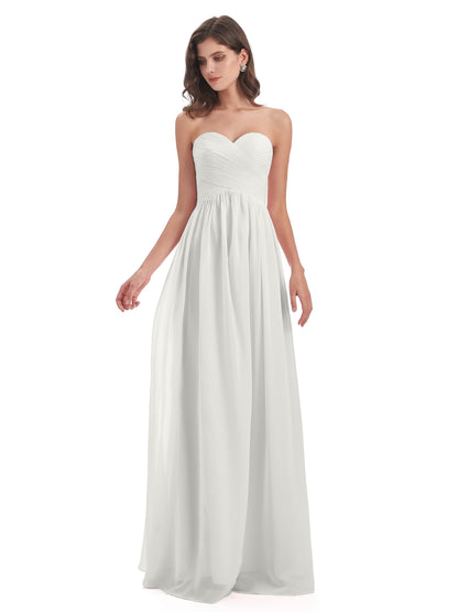 Sunny Floor Length Sweetheart Chiffon Bridesmaid Dresses