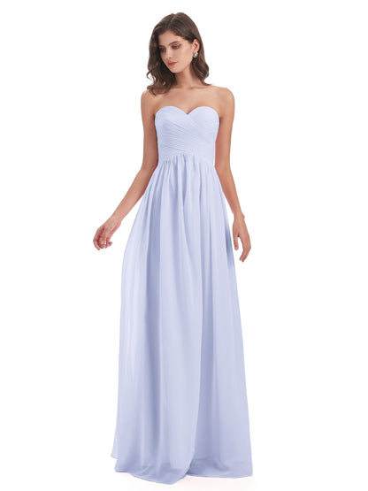 Sunny Floor Length Sweetheart Chiffon Bridesmaid Dresses