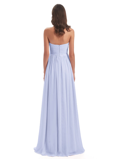 Sunny Floor Length Sweetheart Chiffon Bridesmaid Dresses