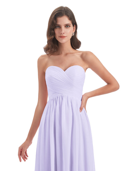 Sunny Floor Length Sweetheart Chiffon Bridesmaid Dresses