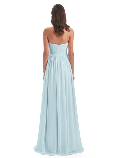 Sunny Floor Length Sweetheart Chiffon Bridesmaid Dresses