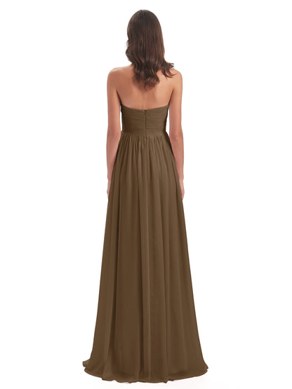 Sunny Floor Length Sweetheart Chiffon Bridesmaid Dresses