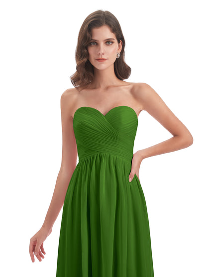 Sunny Floor Length Sweetheart Chiffon Bridesmaid Dresses