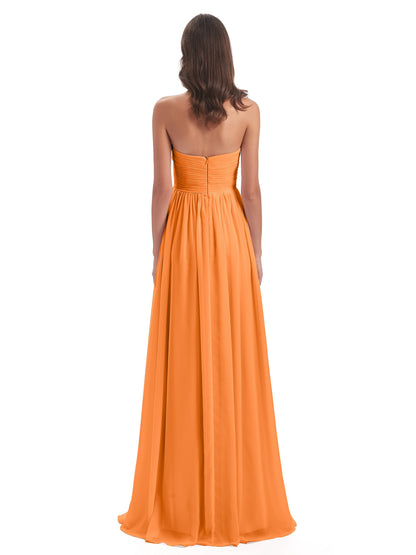 Sunny Floor Length Sweetheart Chiffon Bridesmaid Dresses