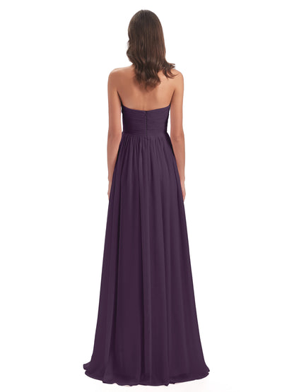 Sunny Floor Length Sweetheart Chiffon Bridesmaid Dresses