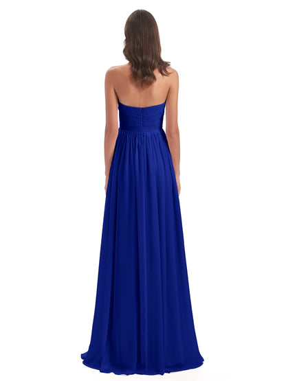 Sunny Floor Length Sweetheart Chiffon Bridesmaid Dresses
