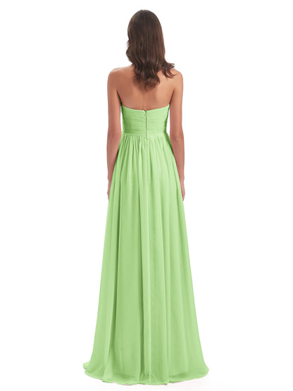 Sunny Floor Length Sweetheart Chiffon Bridesmaid Dresses
