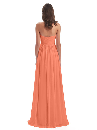 Sunny Floor Length Sweetheart Chiffon Bridesmaid Dresses