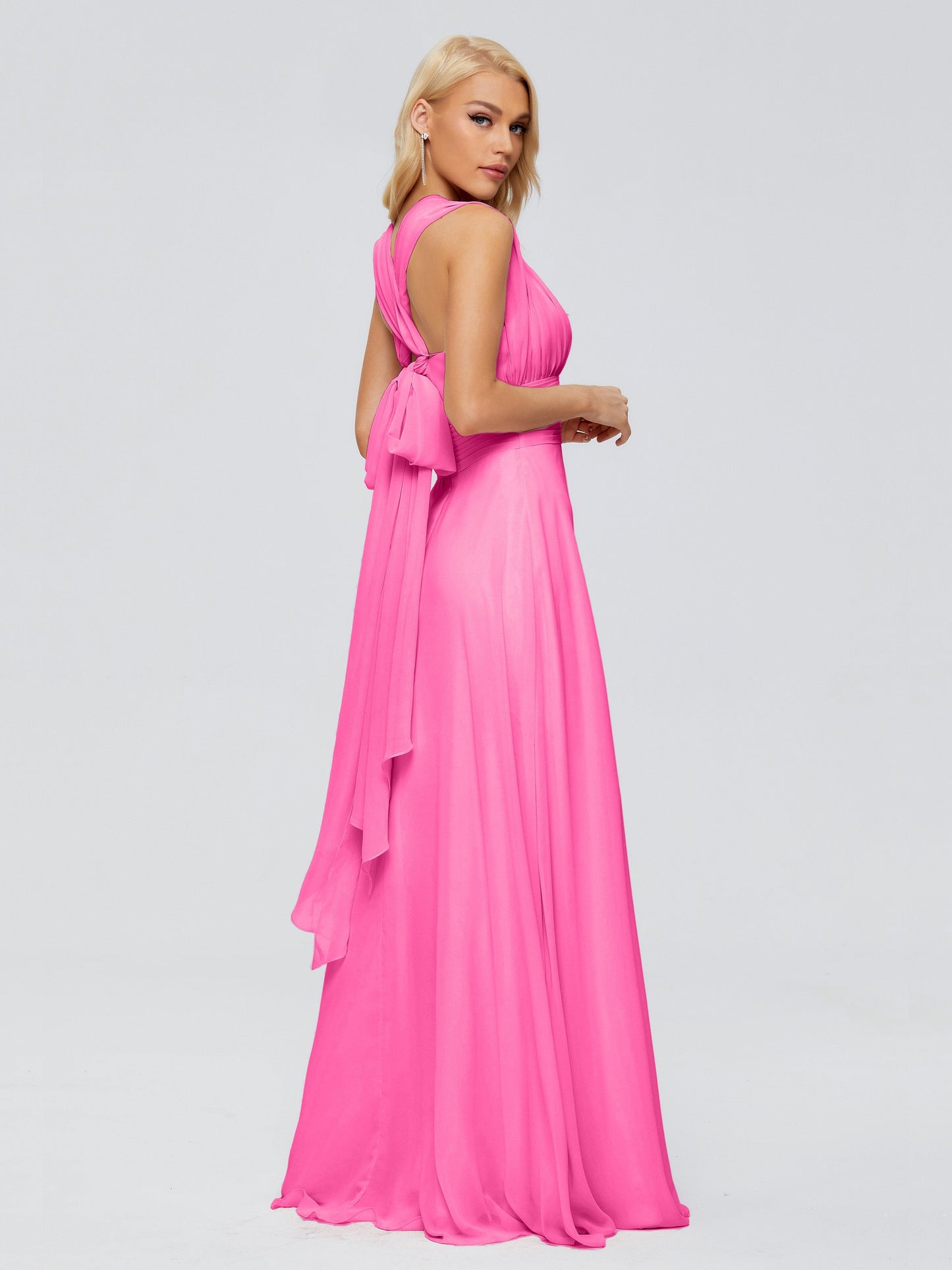 Ximena Straps Ribbon Chiffon Bridesmaid Dresses