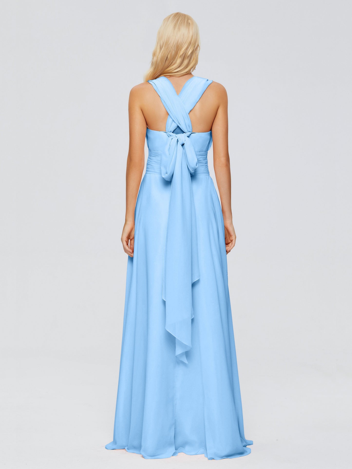 Ximena Straps Ribbon Chiffon Bridesmaid Dresses