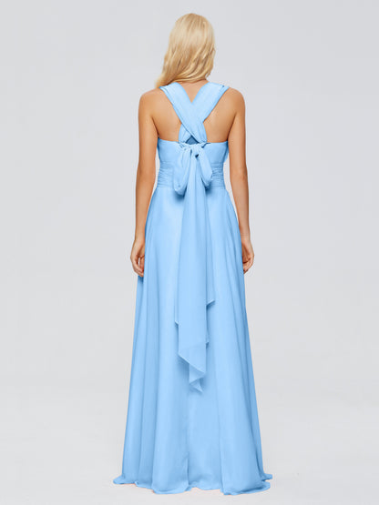 Ximena Straps Ribbon Chiffon Bridesmaid Dresses