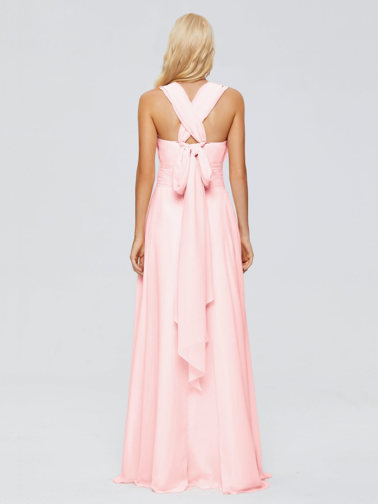 Ximena Straps Ribbon Chiffon Bridesmaid Dresses