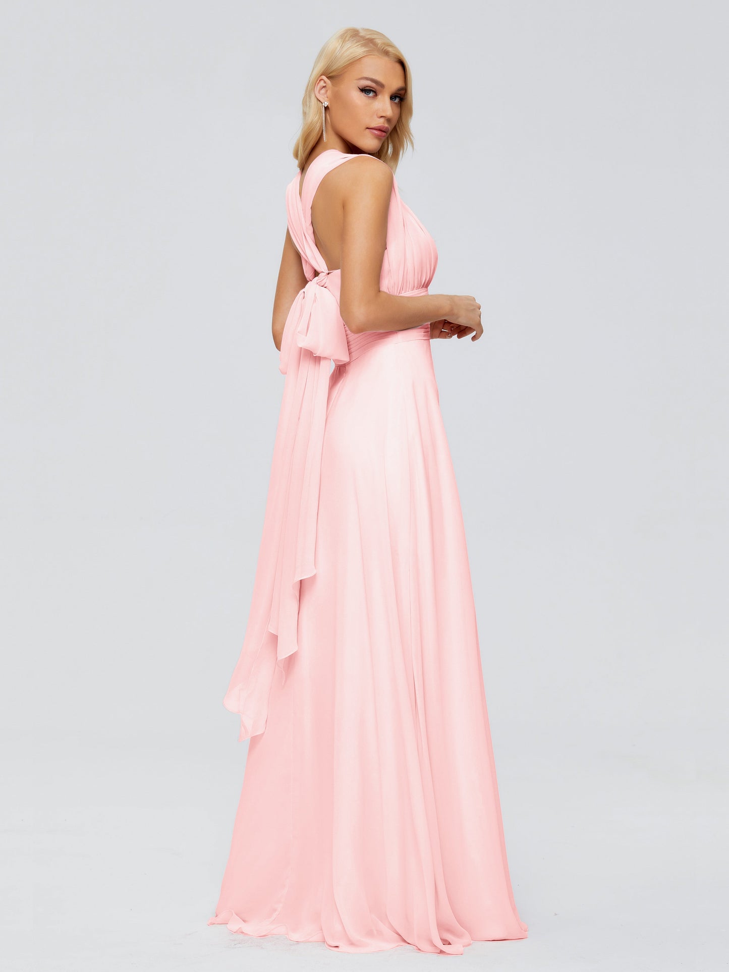 Ximena Straps Ribbon Chiffon Bridesmaid Dresses