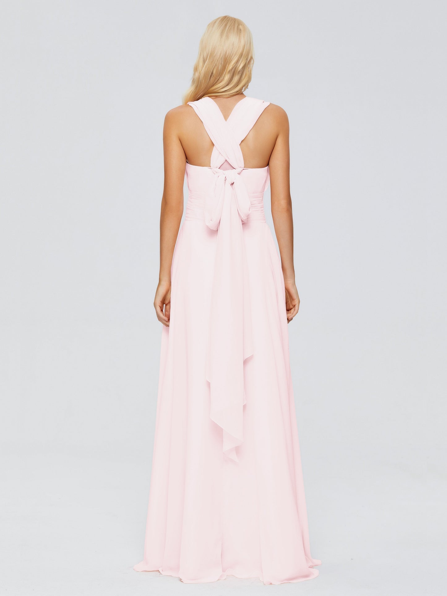 Ximena Straps Ribbon Chiffon Bridesmaid Dresses