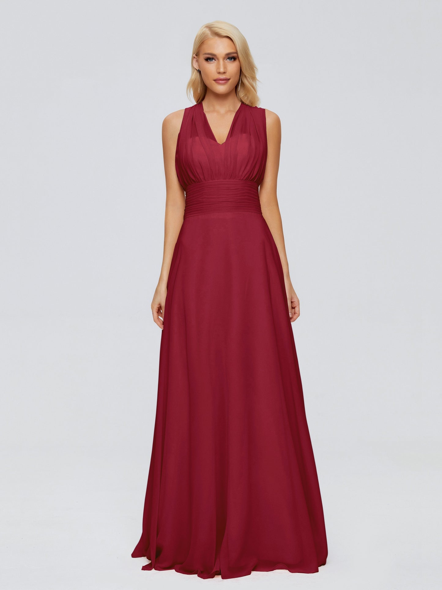 Ximena Straps Ribbon Chiffon Bridesmaid Dresses