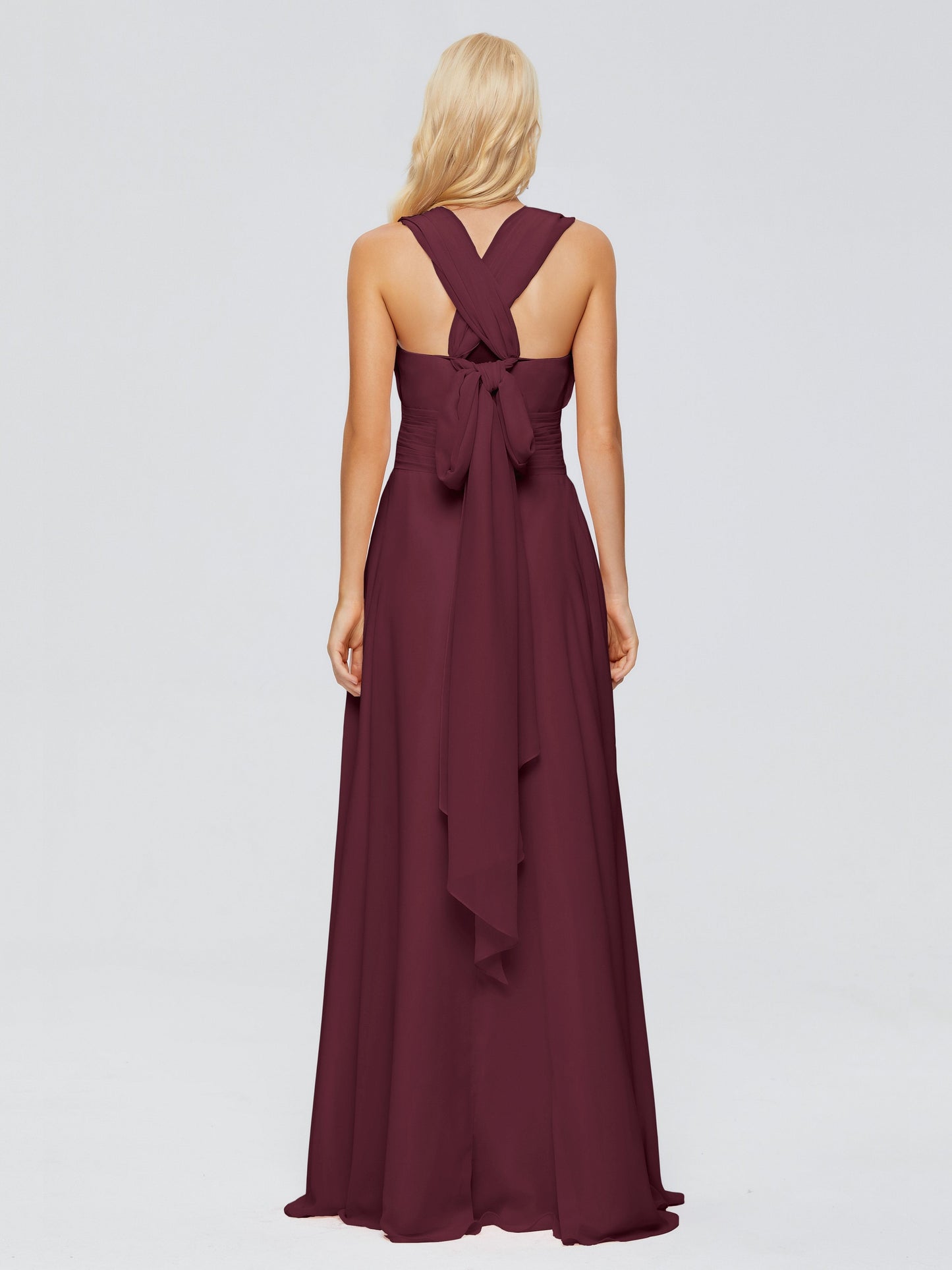 Ximena Straps Ribbon Chiffon Bridesmaid Dresses