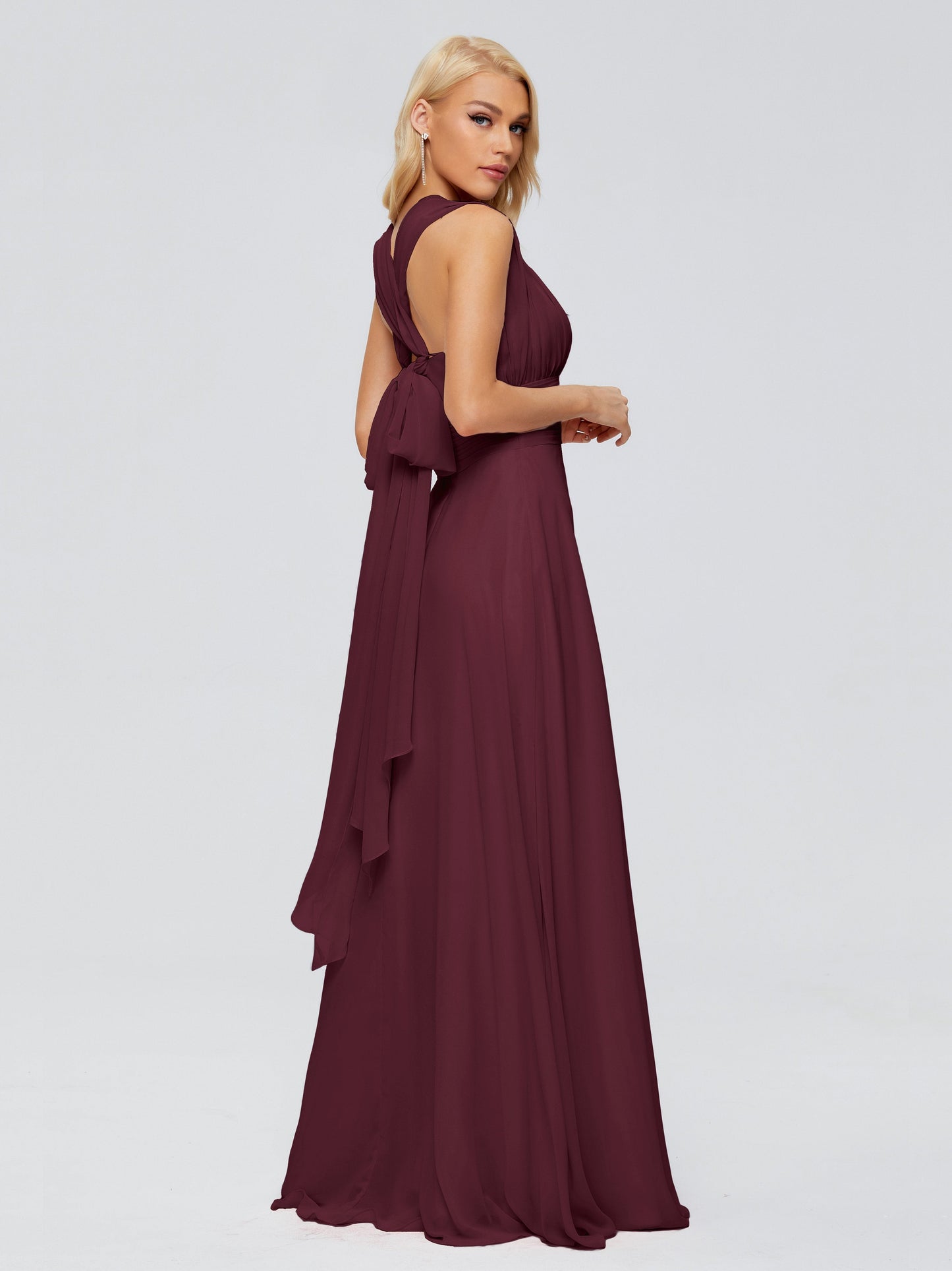 Ximena Straps Ribbon Chiffon Bridesmaid Dresses
