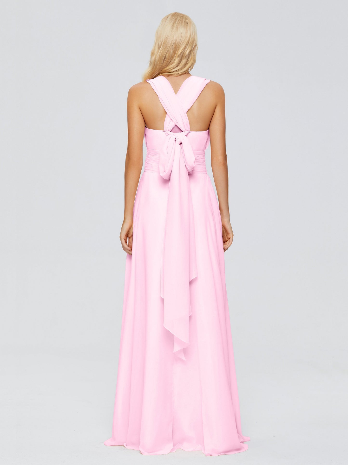 Ximena Straps Ribbon Chiffon Bridesmaid Dresses