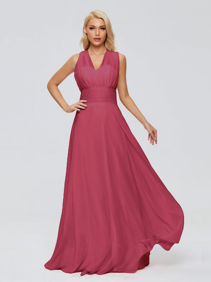 Ximena Straps Ribbon Chiffon Bridesmaid Dresses