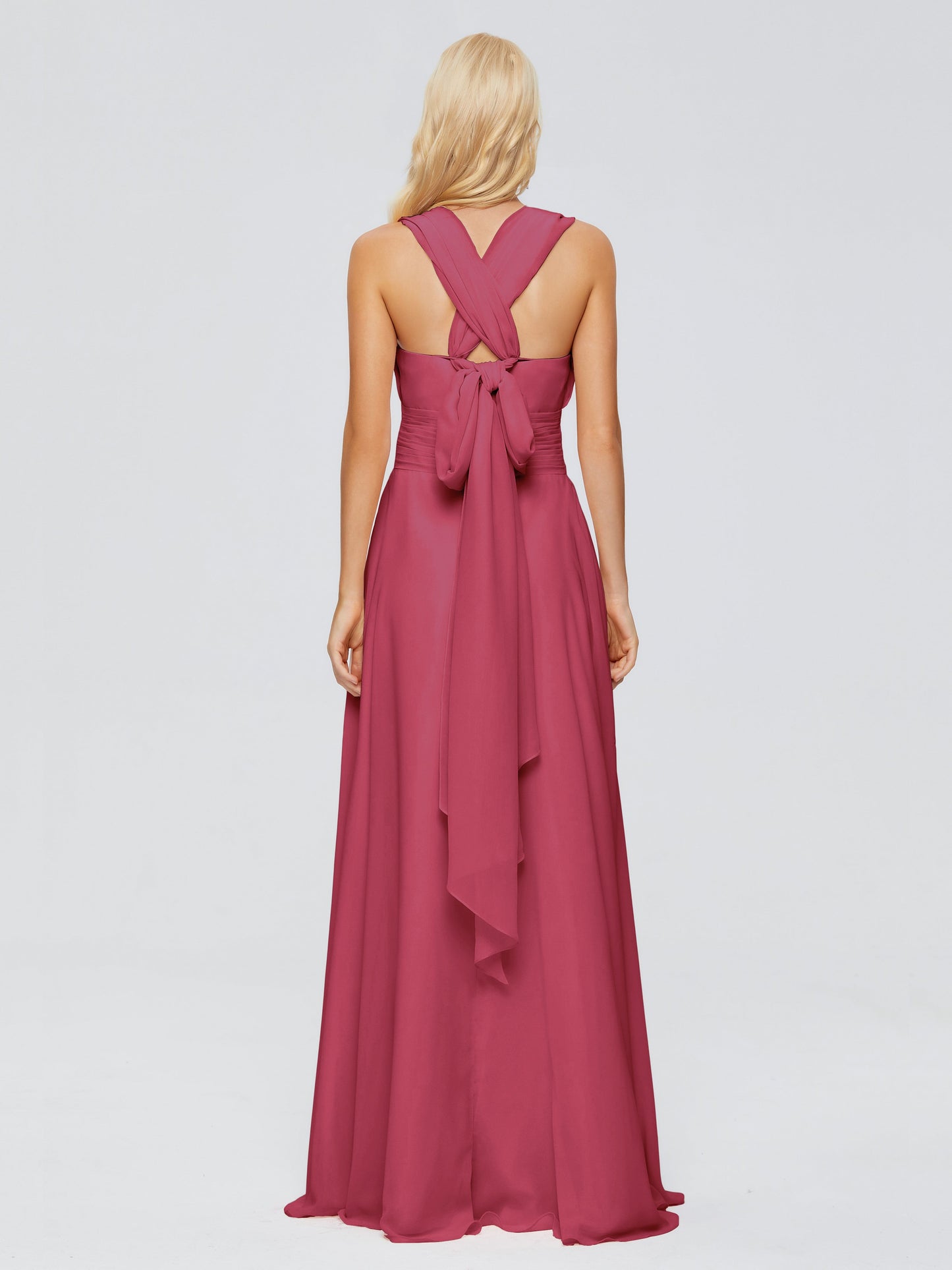 Ximena Straps Ribbon Chiffon Bridesmaid Dresses