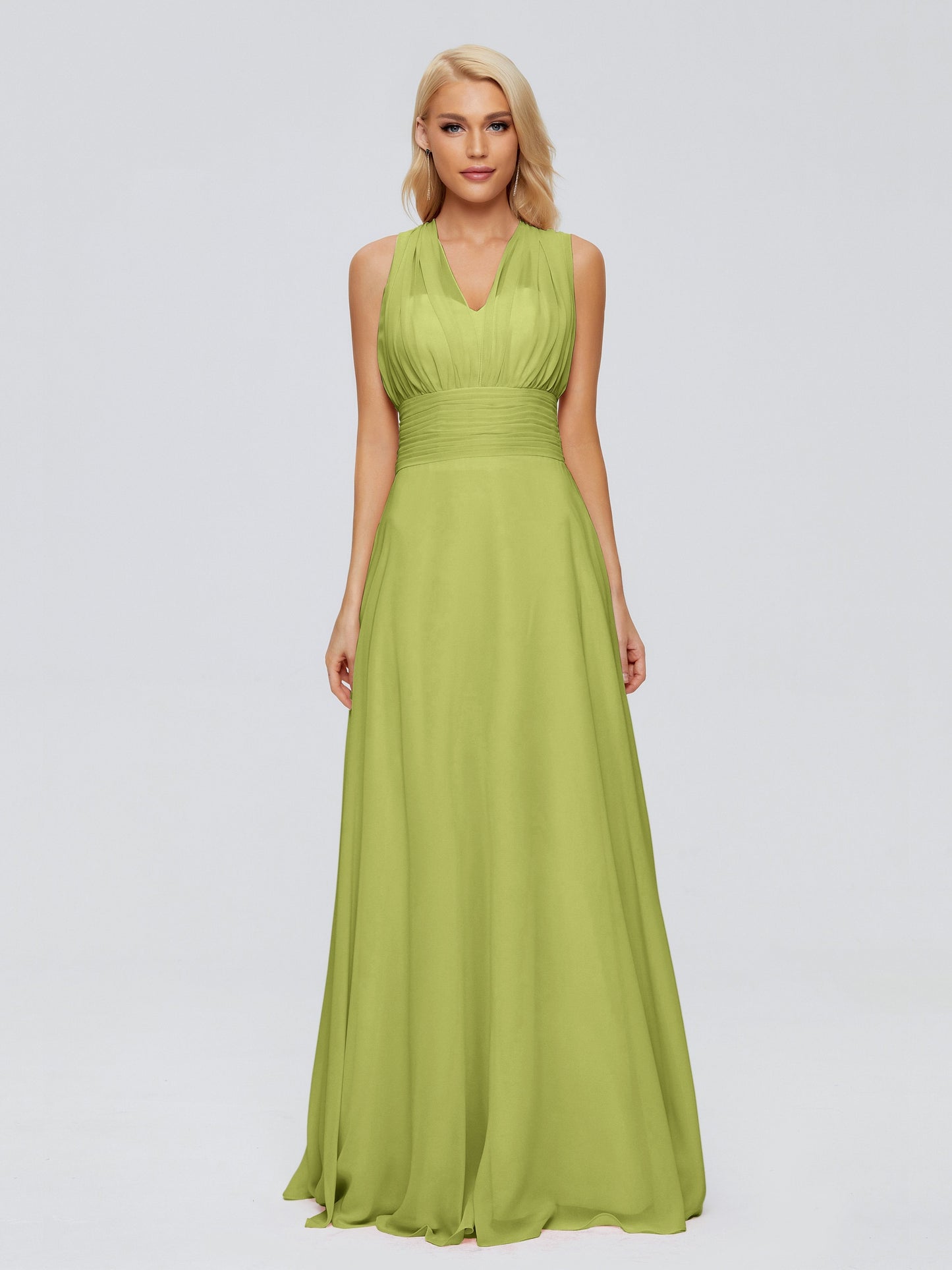 Ximena Straps Ribbon Chiffon Bridesmaid Dresses