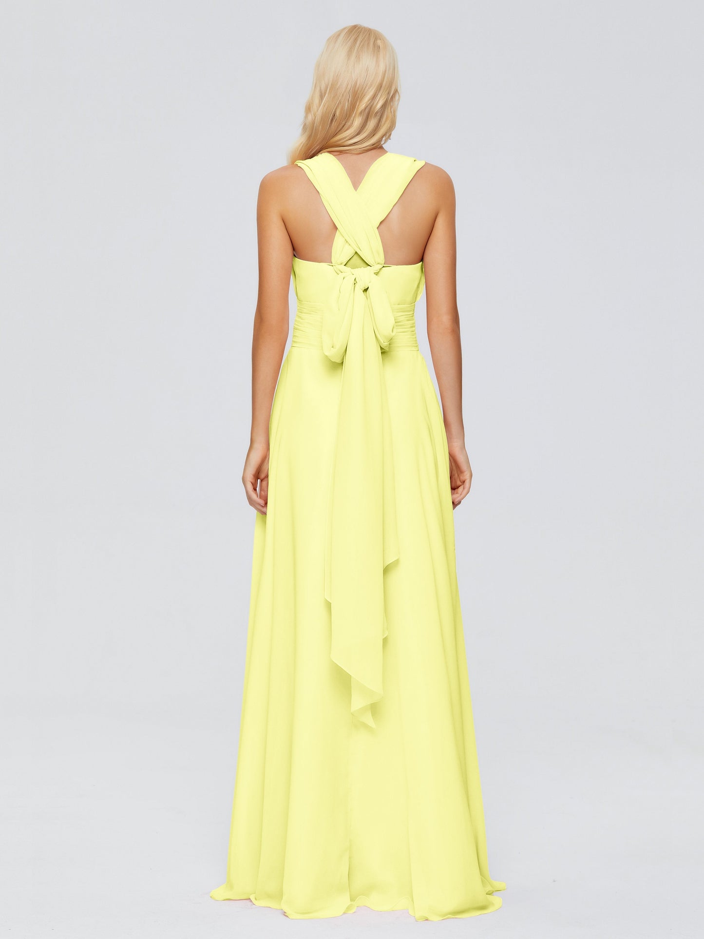 Ximena Straps Ribbon Chiffon Bridesmaid Dresses