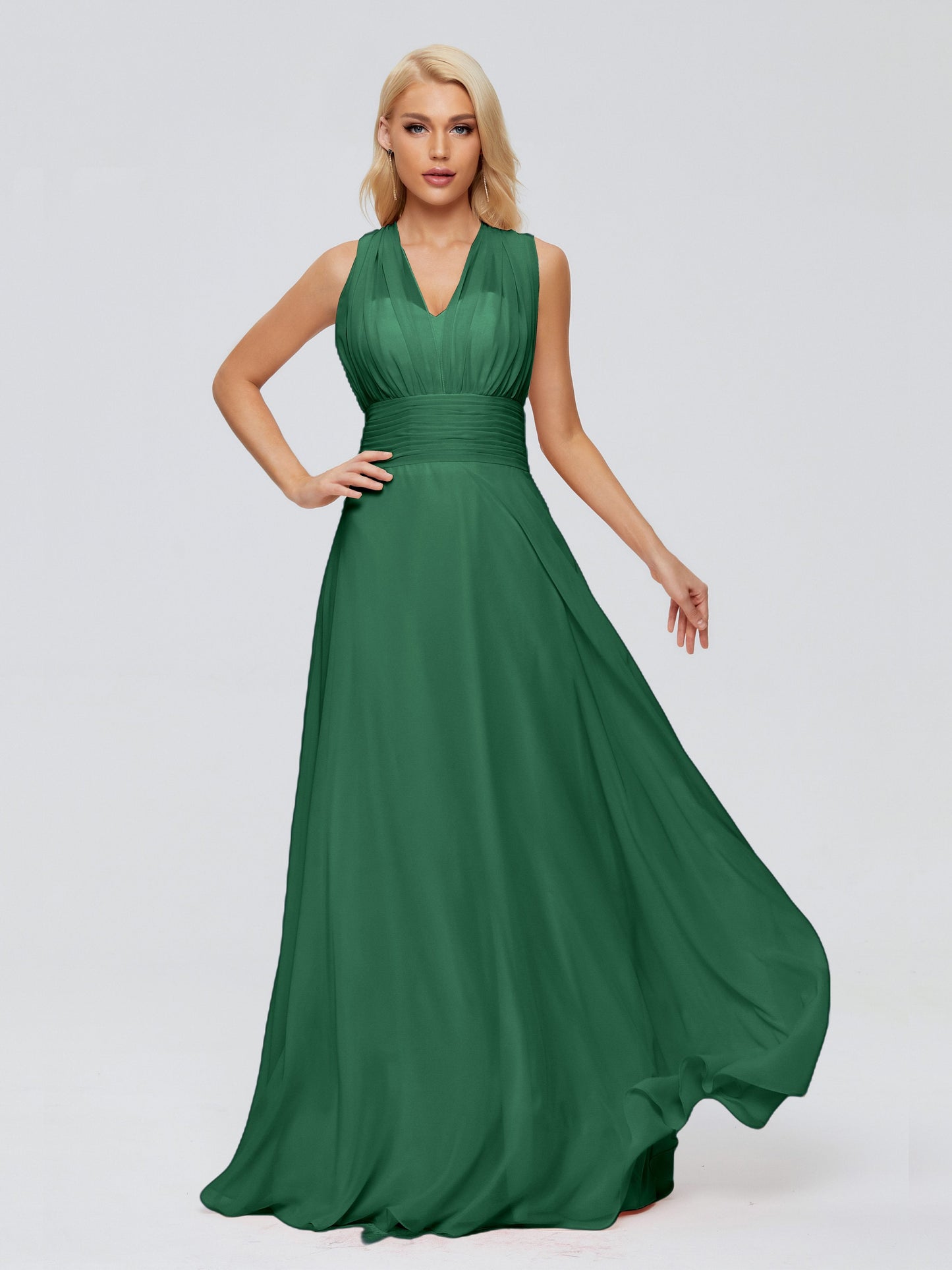 Ximena Straps Ribbon Chiffon Bridesmaid Dresses