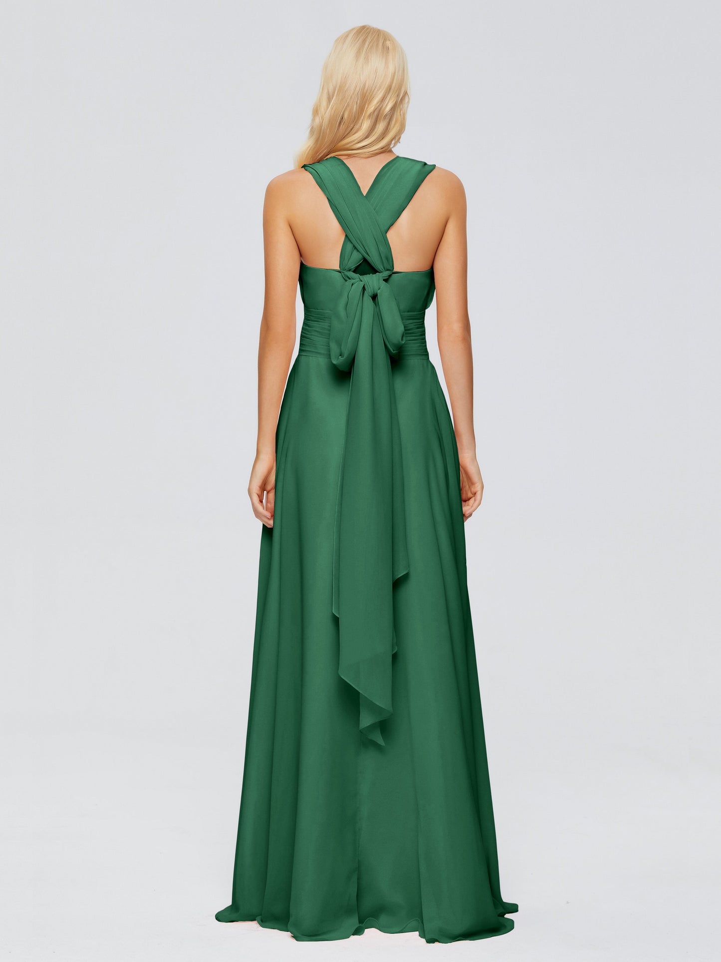Ximena Straps Ribbon Chiffon Bridesmaid Dresses