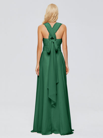 Ximena Straps Ribbon Chiffon Bridesmaid Dresses