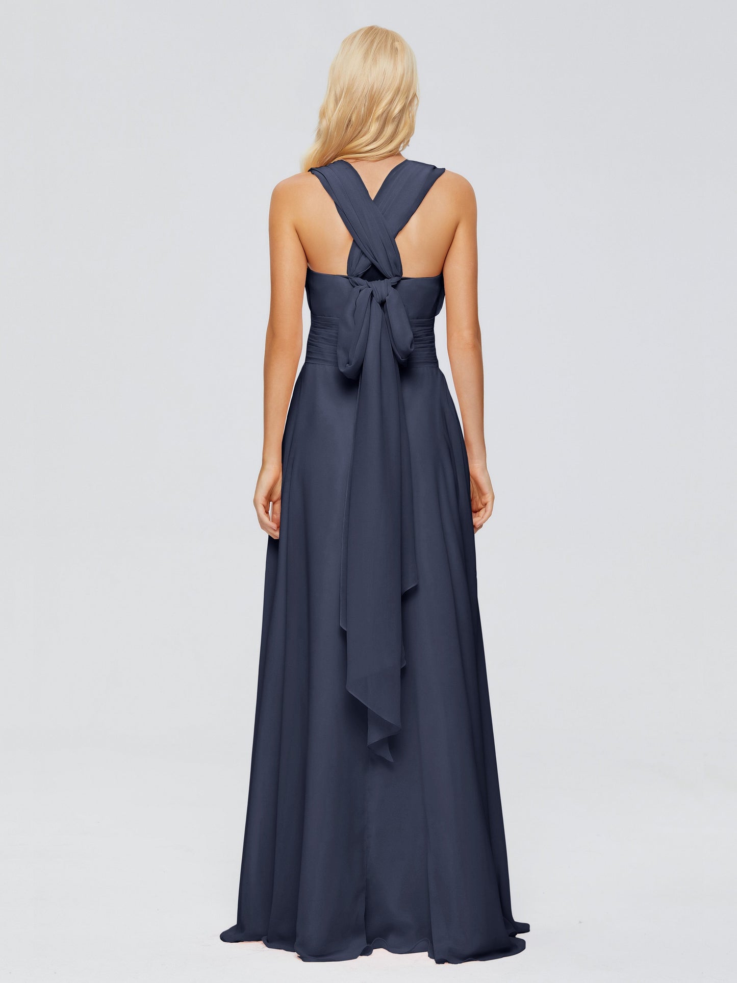 Ximena Straps Ribbon Chiffon Bridesmaid Dresses