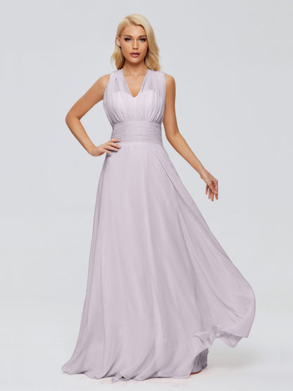 Ximena Straps Ribbon Chiffon Bridesmaid Dresses