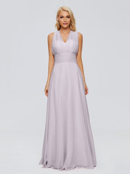 Ximena Straps Ribbon Chiffon Bridesmaid Dresses