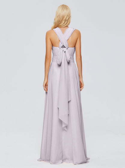 Ximena Straps Ribbon Chiffon Bridesmaid Dresses
