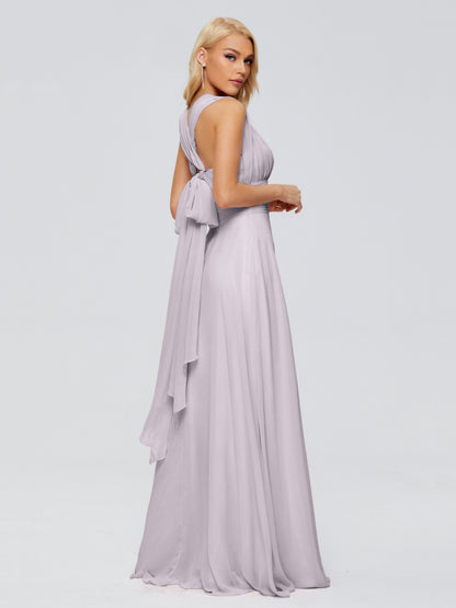 Ximena Straps Ribbon Chiffon Bridesmaid Dresses