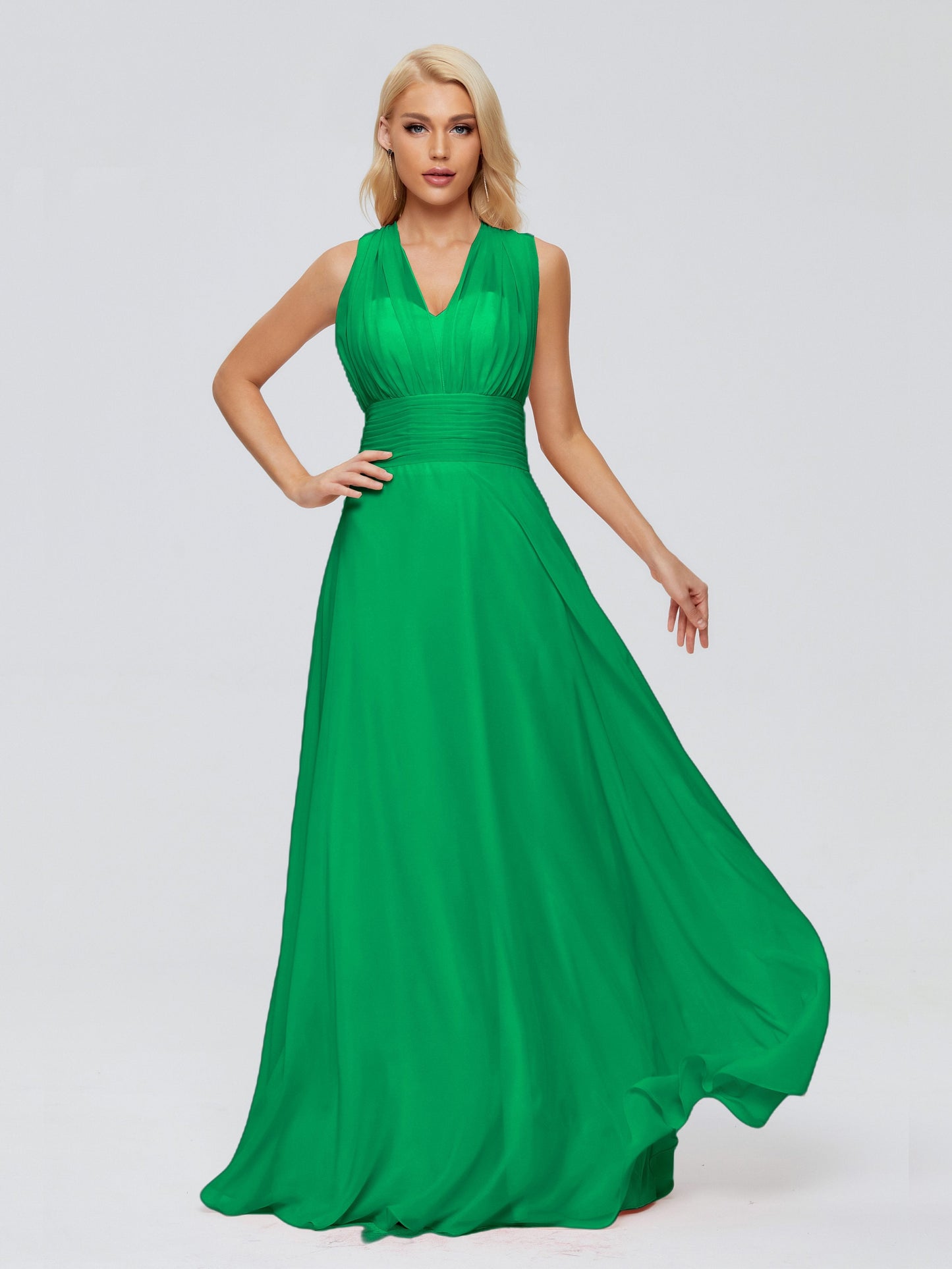 Ximena Straps Ribbon Chiffon Bridesmaid Dresses